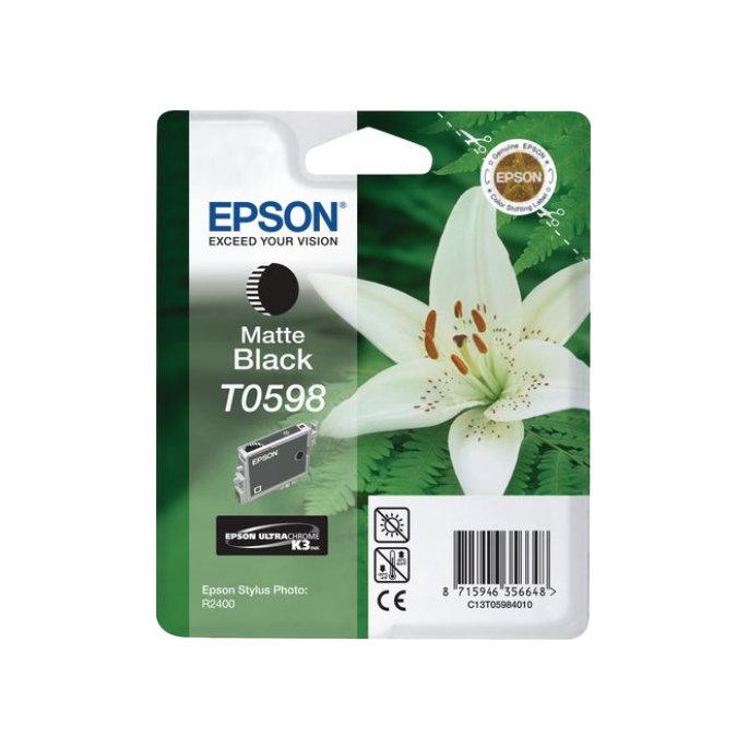 Epson T0598 Inktcartridge Mat zwart