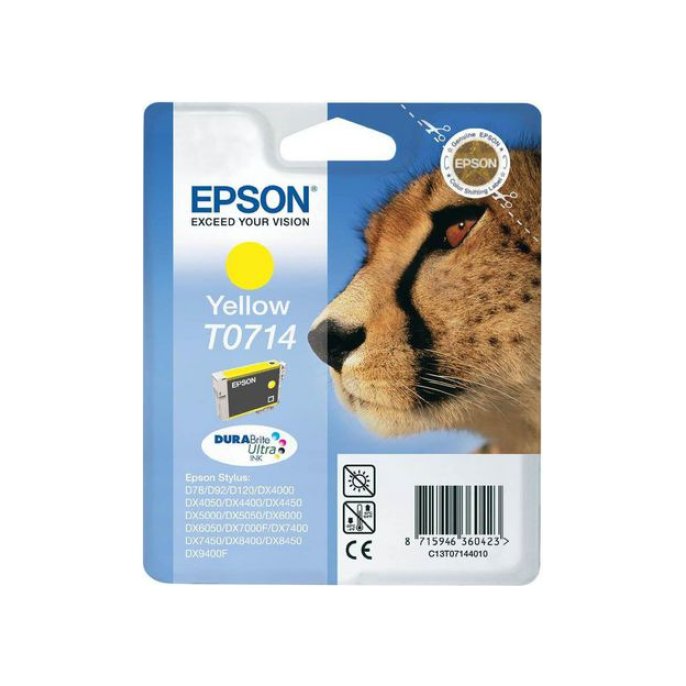 Epson T07144012 Inktcartridge Geel