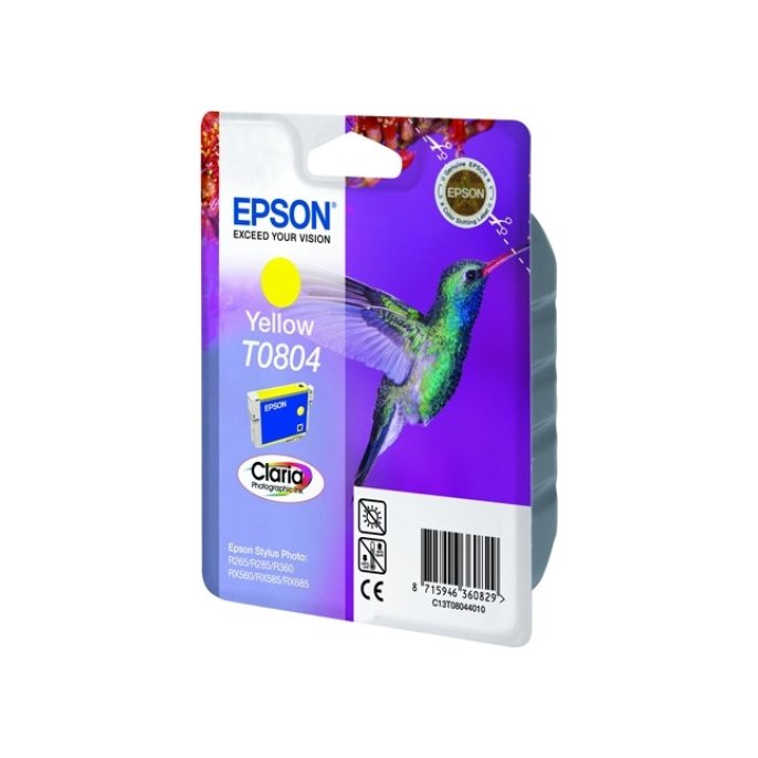 Epson T0804 Inktcartridge. Geel