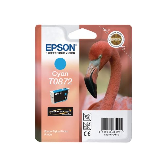 Epson T0872 Inktcartridge Hoog Capaciteit Cyaan