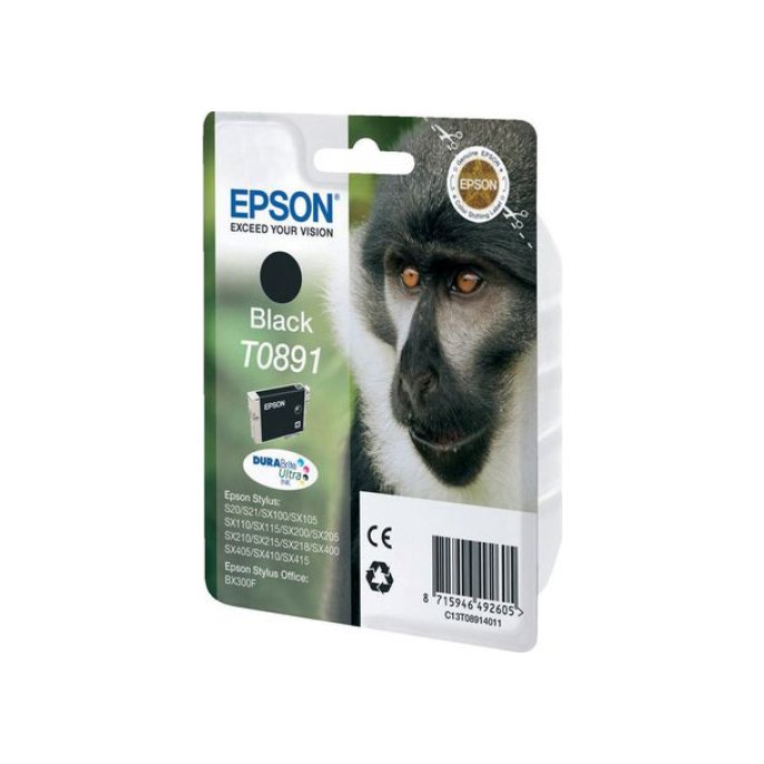 Epson T0891 Inktcartridge Zwart