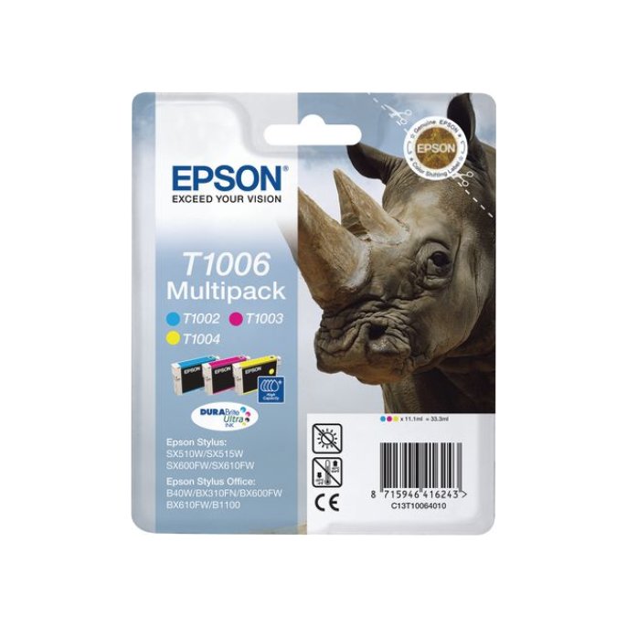 Epson T1006 Inktcartridge Mulitpack Kleur (pak 3 stuks)