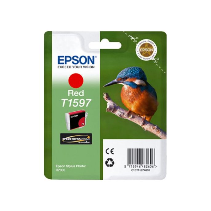 Epson T1597 Inktcartridge Rood