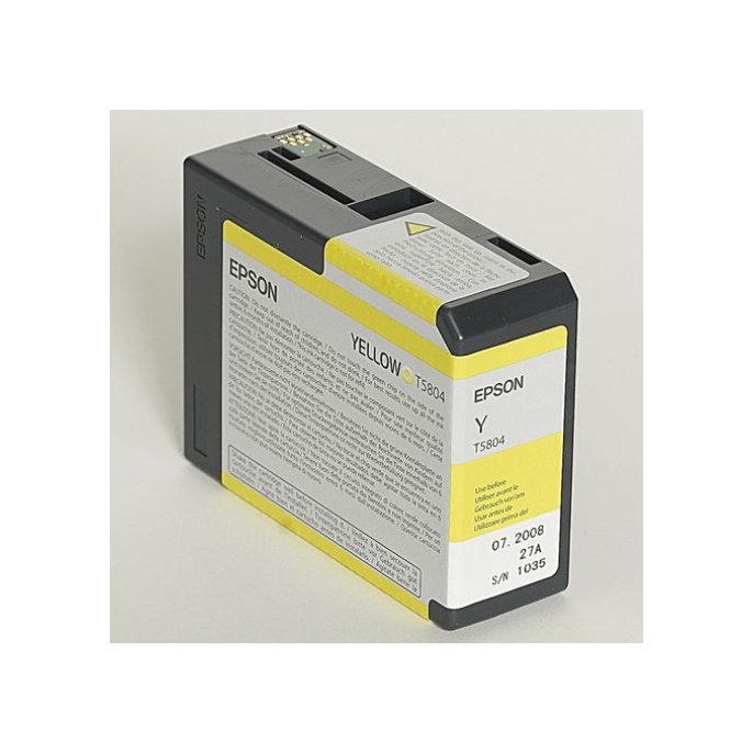 Epson T5804 Inktcartridge Geel