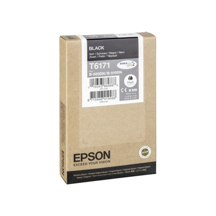 Epson T6171 Inktcartridge Hoog Capaciteit Zwart