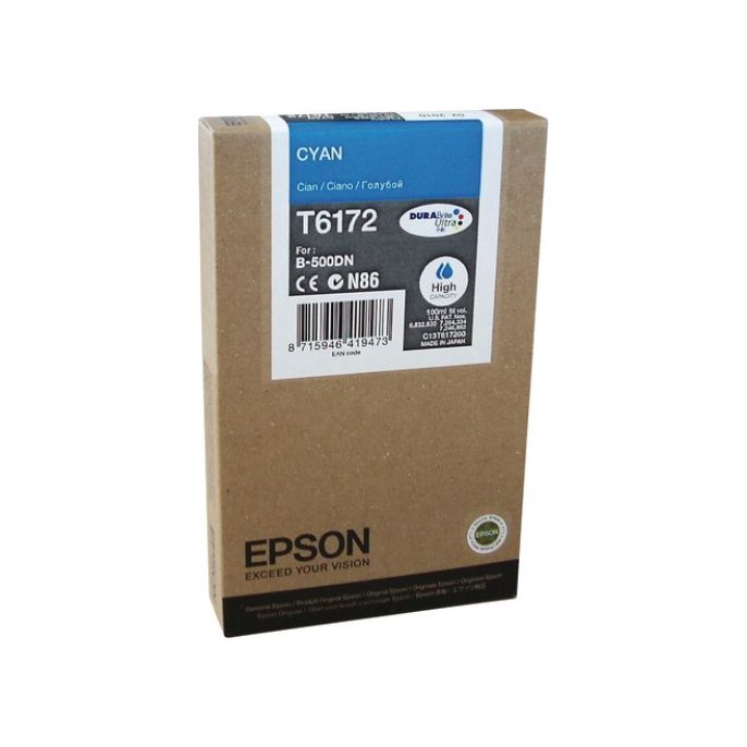 Epson T6172 Inktcartridge Hoog Capaciteit Cyaan