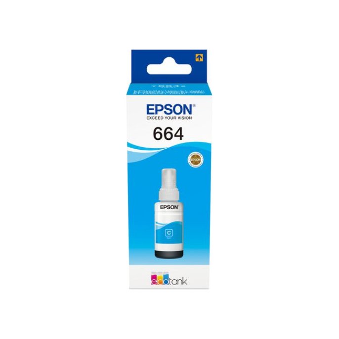 Epson T6643 Inktvulling Cyaan