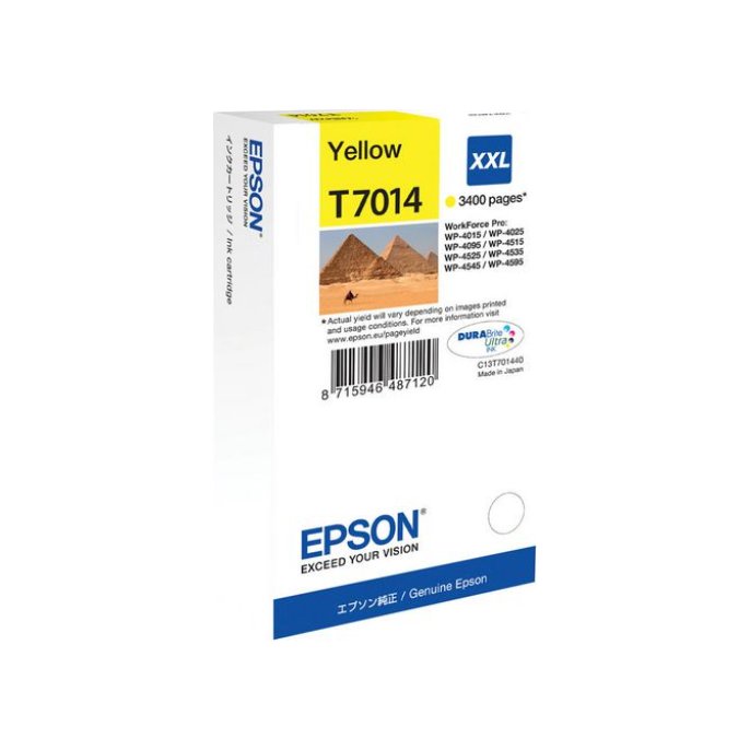 Epson T7014 Inktcartridge Hoog Capaciteit Geel