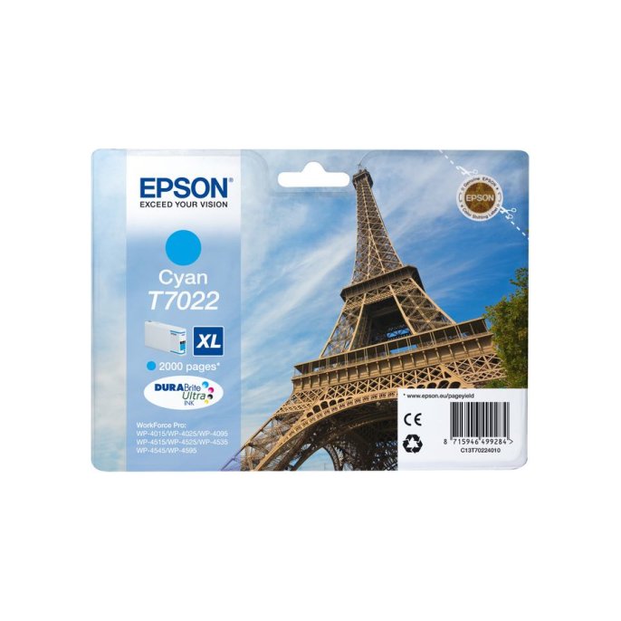 Epson T7022 Inktcartridge Cyaan