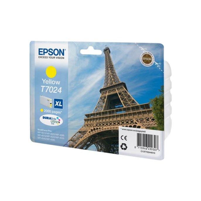 Epson T7024 Inktcartridge Hoog Capaciteit Geel