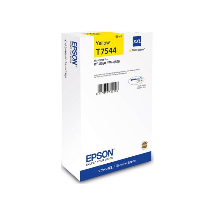 Epson T7544 XXL Inktcartridge Geel