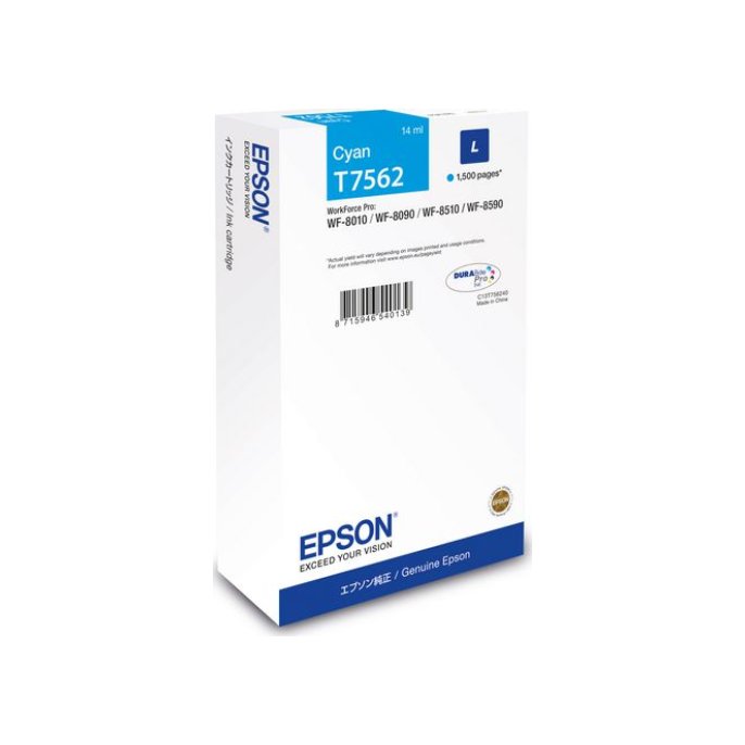 Epson T7562 Inktcartridge Cyaan