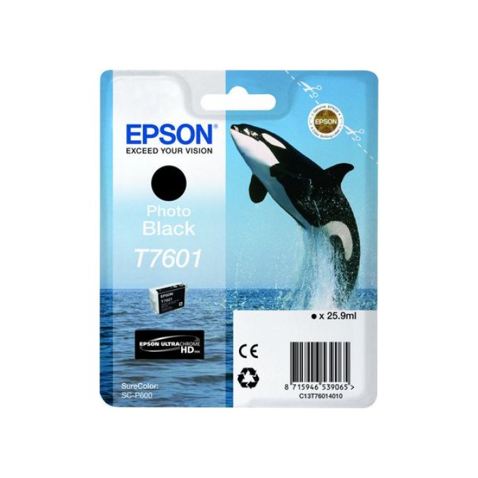 Epson T7601 Inktcartridge Zwart