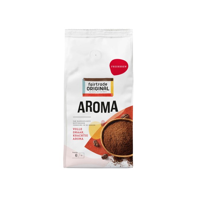 FAIR TRADE ORIGINAL Aroma Fresh Brew Gemalen Koffie (doos 4 kilogram)