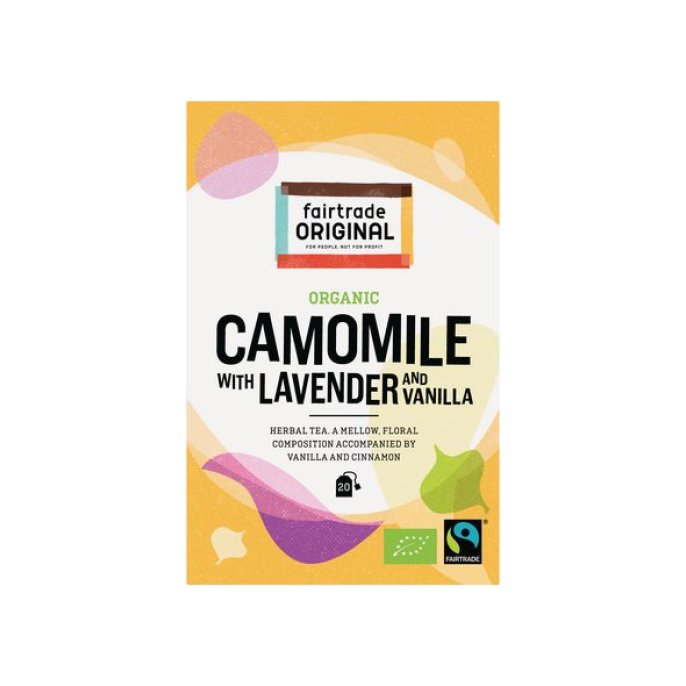 FAIR TRADE ORIGINAL Organic Thee Camomile Lavender With Vanilla (doos 6 x 20 stuks)