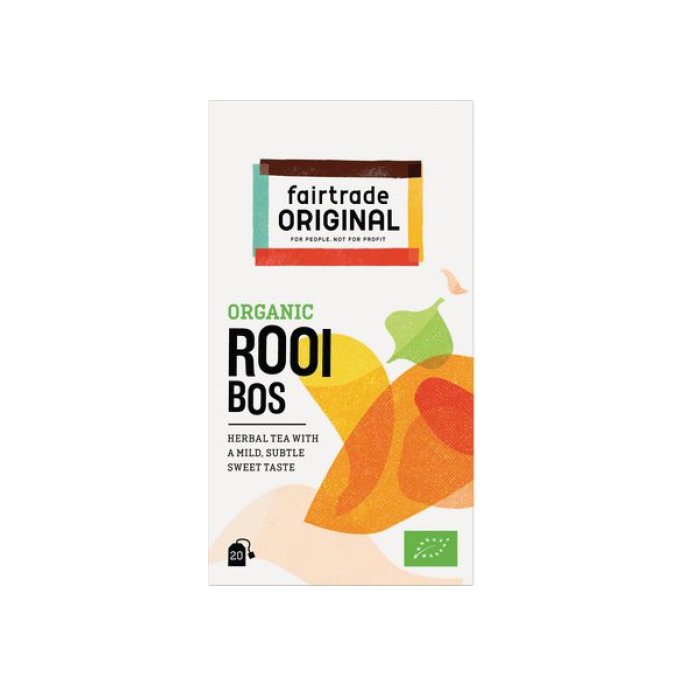 FAIR TRADE ORIGINAL Organic Thee Rooibos (doos 6 x 20 stuks)