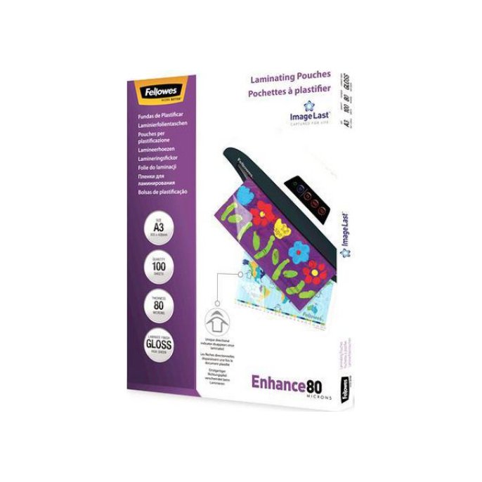 FELLOWES Lamineerhoes A3 303 x 426 mm 2 x 80 micron Glanzend (pak 100 stuks)