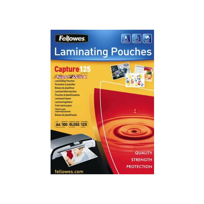 FELLOWES Lamineerhoes A4 216 x 303 mm 2 x 125 micron Glanzend (pak 100 stuks)