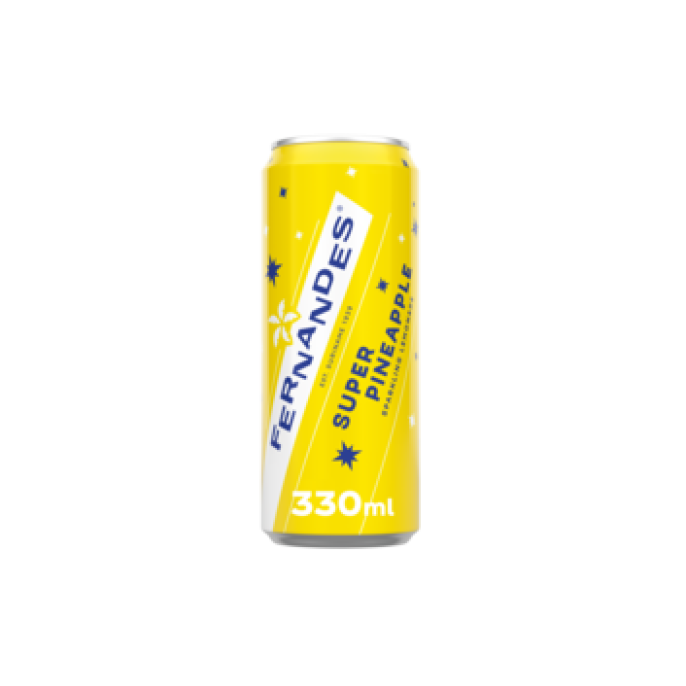 FERNANDES Super Pineapple Frisdrank 0.33L / 24 stuks