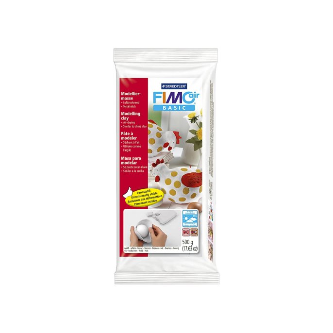 FIMO air Boetseerklei FIMO Air wit/pak 500g (pak 500 gram)