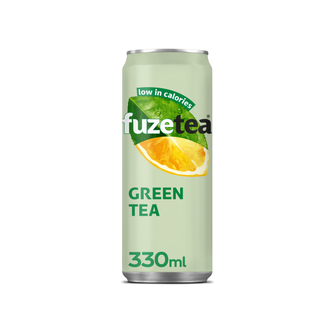 FUZE TEA Green tea Frisdrank 0.33 l blik (pak 24 stuks)