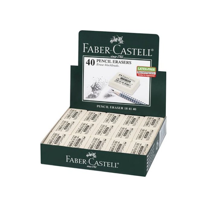 Faber-Castell Gum 7041 34 x 26 x 8 mm (doos 40 stuks)