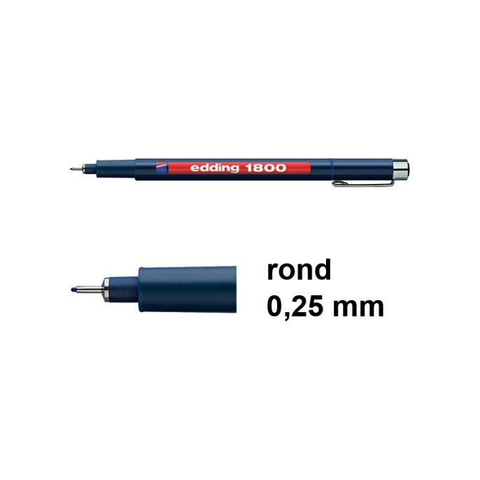 Fineliner EDDING 1800 0.1mm bl (10 stuks)