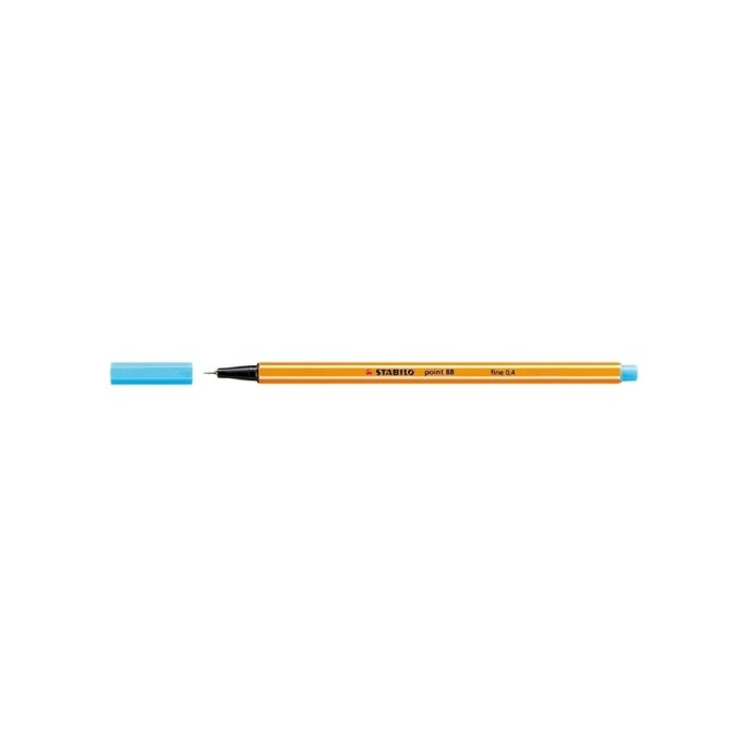 Fineliner Stabilo point 88 azuurbl (10 stuks)