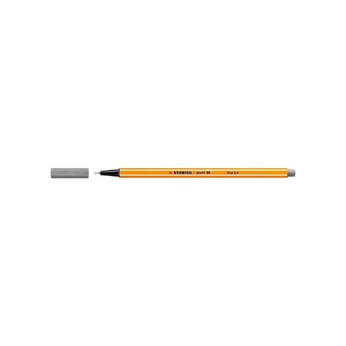 Fineliner Stabilo point 88 donkergs (10 stuks)