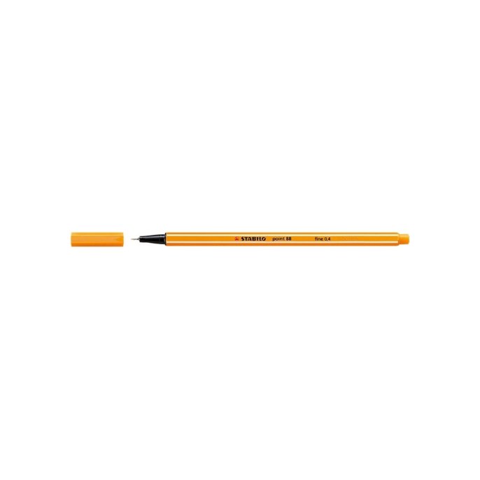 Fineliner Stabilo point 88 oranje (10 stuks)