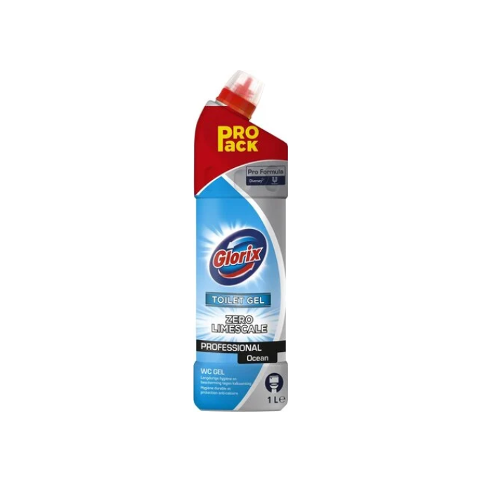 GLORIX Toilet Gel Ocean 1L / 12 stuks