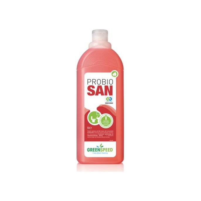 GREENSPEED Probio San Sanitairreiniger Eco 1L Rood (fles 1000 milliliter)