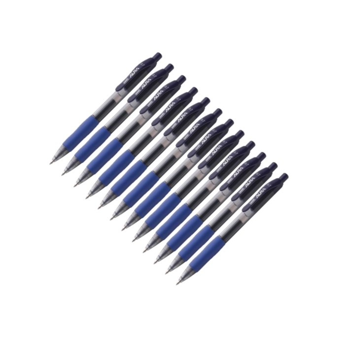 Gelpen AURA 0,7mm blauw / 12 stuks