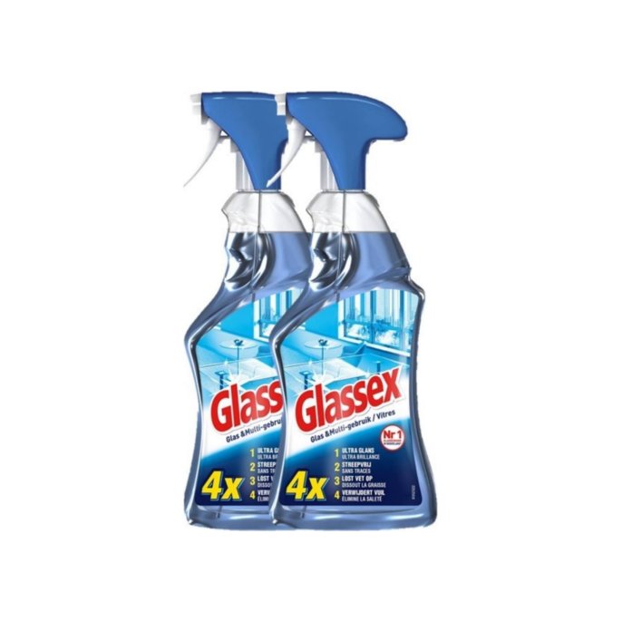 Glas en Multireiniger Glassex 750ml/pk2