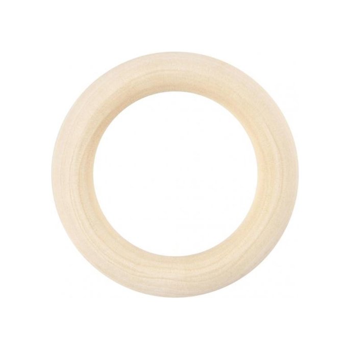 Gordijnring D55mm binnenmt 37mm hout/pk6