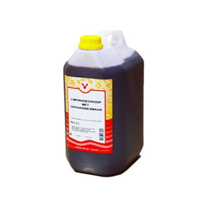 Grenadine Limonadesiroop (fles 5 liter)