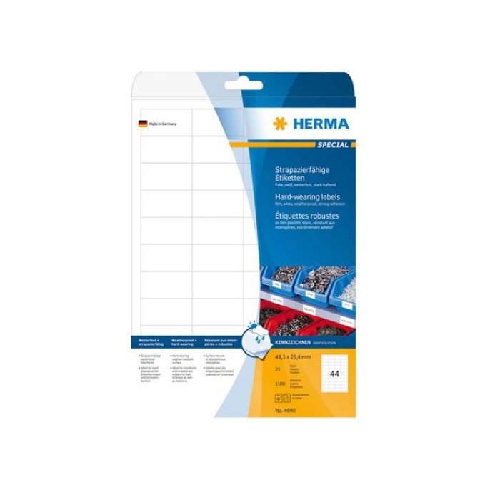 HERMA Weerbestendige folie etiketten 66x338 mm 4691 (pak 600 stuks)