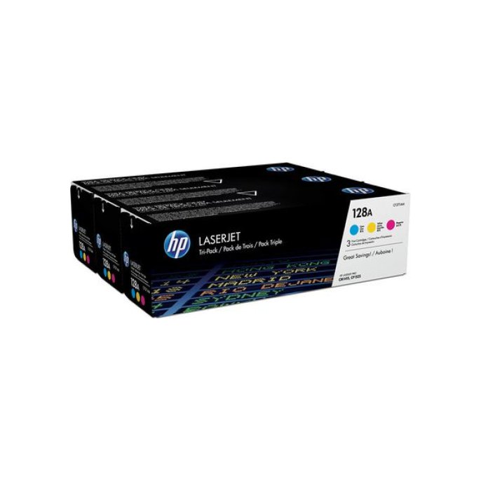 HP 128A / CF371AM Toner Tri-Pack Drie kleuren (pak 3 stuks)