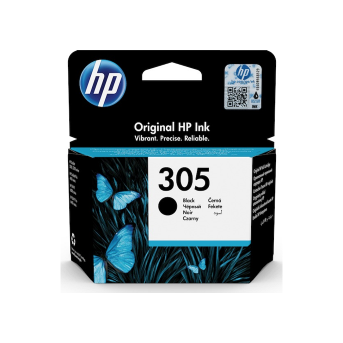 HP 305 / 3YM61A Inktcartridge. Zwart