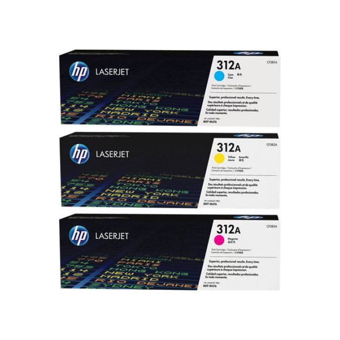 HP 312A Toner Multi Pack Cyaan Geel Magenta (pak 3 stuks)