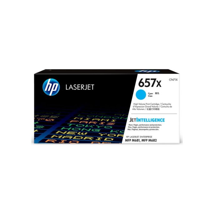 HP 657X Toner Cyaan