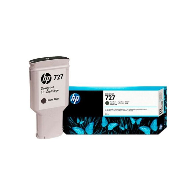 HP 727 Inktcartridge 300ml Mat zwart