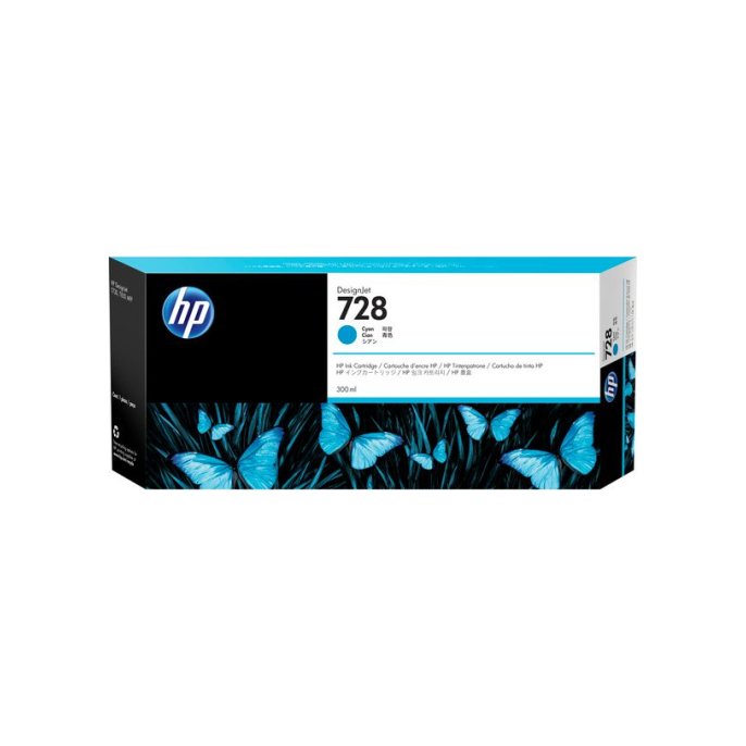 HP 728 Inktcartridge Cyaan