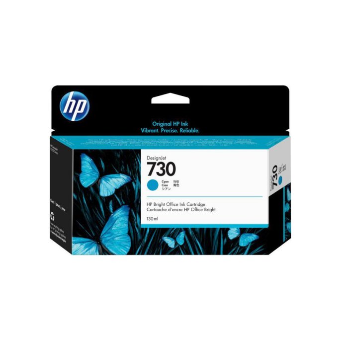 HP 730 Inktcartridge 130 ml Cyaan