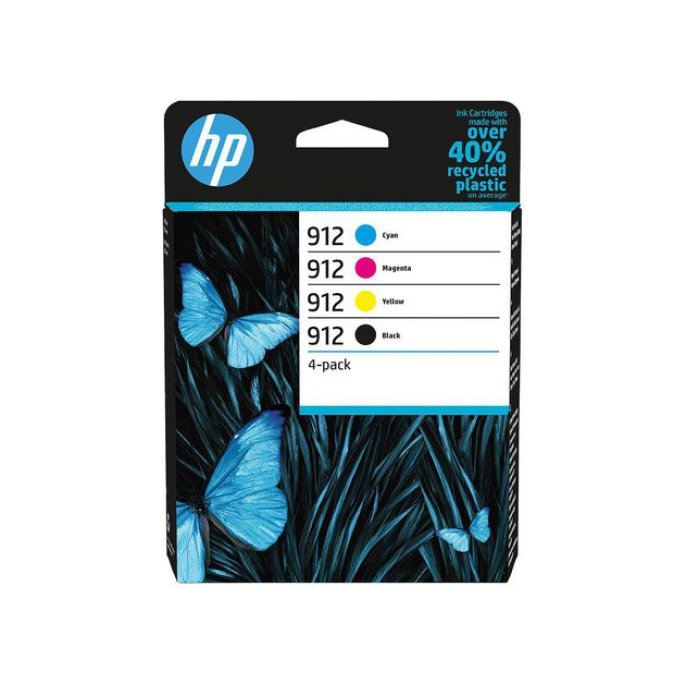 HP 912 (6ZC74AE) inktcartridge MultiPack BCMY (GEEN XL) (pak 4 stuks)