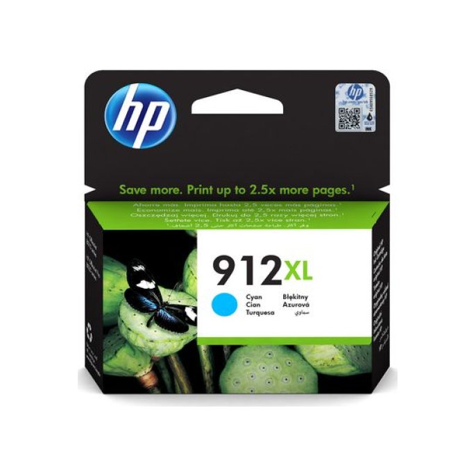 HP 912XL Inktcartridge Hoog Capaciteit Cyaan