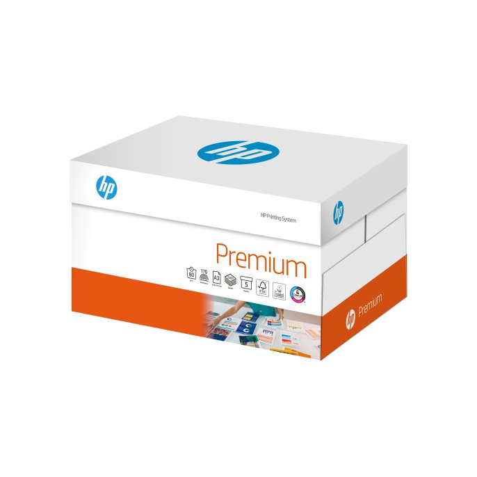 HP Premium Papier A3 80 g/m² Wit (doos 5 x 500 vel)