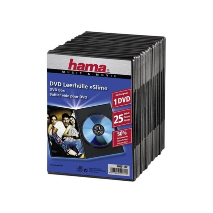 Hama DVD-Rom Slimbox (pak 25 stuks)