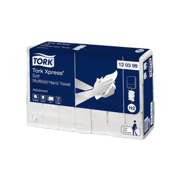 TORK H2 120399 Handdoek 2-laags Xpress wit (doos 21x136 stuks)