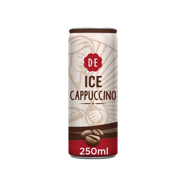 Douwe Egberts Ice cappuccino blik 250ml (12 stuks)